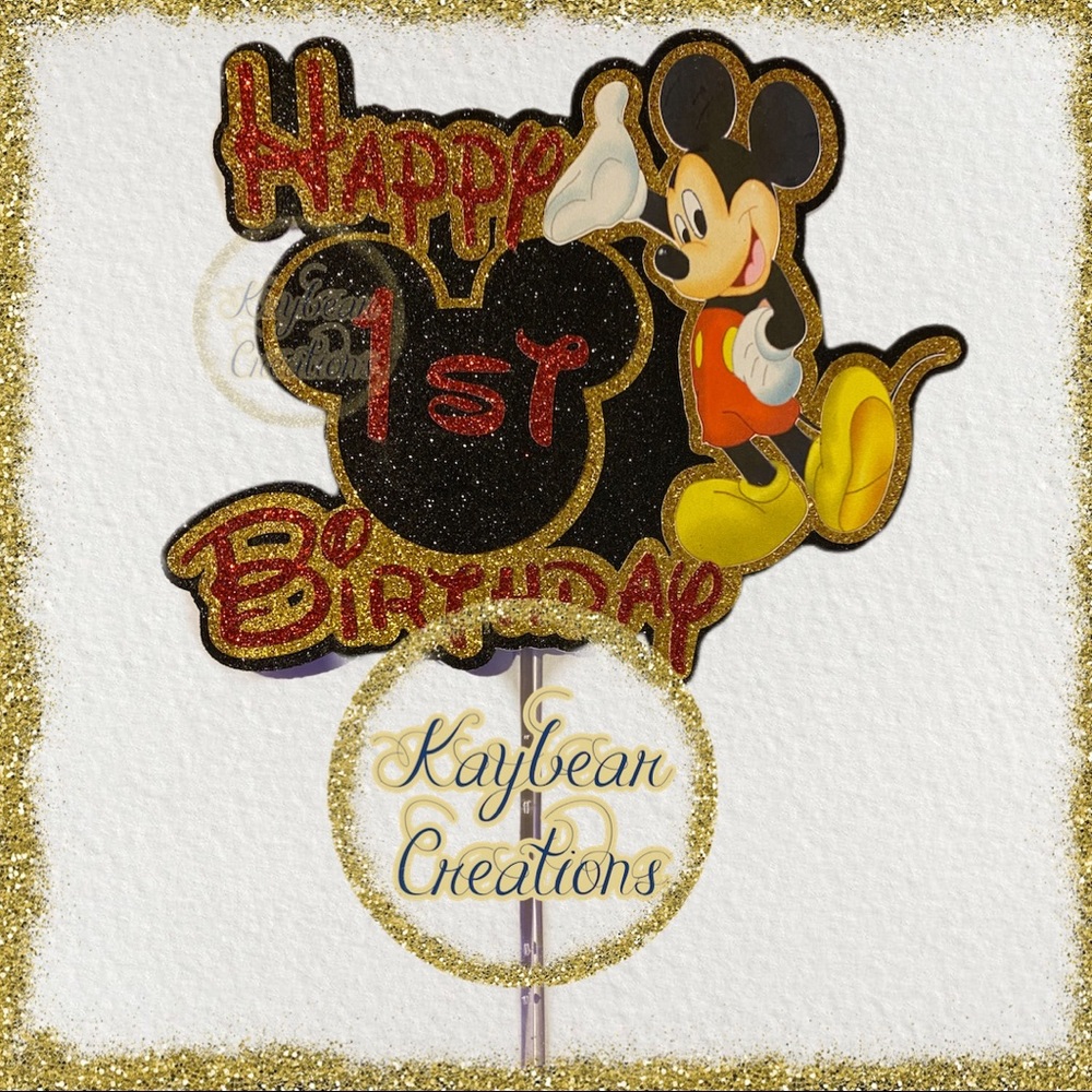 Mickey Mouse cake topper